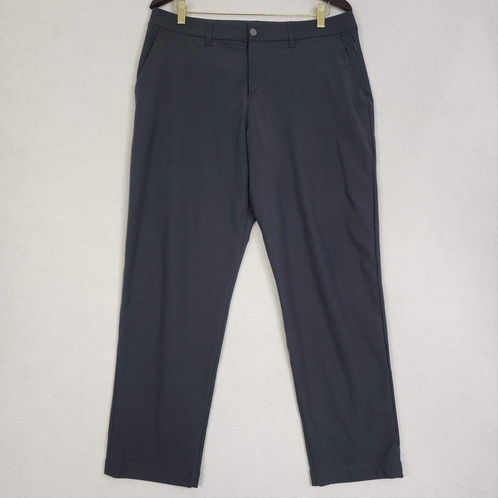 Lululemon ABC Pants Men 34 29 Blue Warpstreme Classic Straight Leg Performance